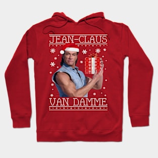 Jean Claus Van Damme Christmas Knit Hoodie